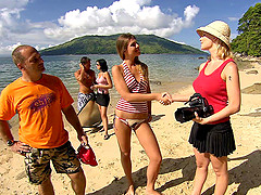 Tori and another hottie get their cunts pounded on the boat