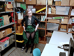 Teen blonde Lexi Lore striped and punish fucked in the office