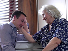 Grandma Maria loves young studs and getting fucked from behind