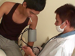 Dr Non takes full advantage of his cute Asian patient.
