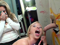 Slutty college babes Riley Reynolds and Taylor Whyte ride cocks