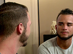 before gay anal sex Javier Cruz and Asher Devin enjoy a blowjob