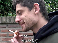 Fucking A Straight Stud On The Street