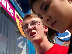Rich guy picked up teen Madelina Dee not afraid of her BF