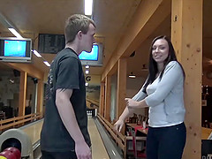 Money helped hunter score successful strike in bowling bar