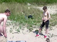 Sucking and fucking my hot boyfriend at the beach