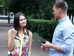 Mia Kiss seduced by a stranger on the street and creampied