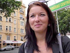 Adorable teen hottie gets cash and receives sexual pleasure