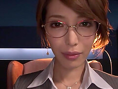 Kimijima Mio masturbates alone before her friend helps her to cum