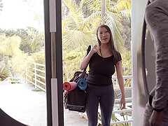 tit job and a blowjob besides massage are very welcome for Sharon Lee