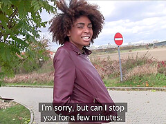 Ebony Tomas Jondi wants to share her dirty sex ideas with a driver