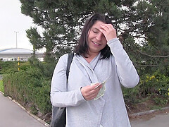 Outside fuck with horny stranger is a fantasy of brunette milf Amy