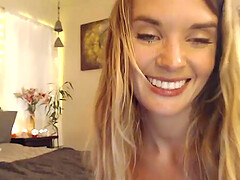Perfectly Blonde Teen Girlfriend Plays With Her Pussy