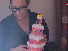 MILF surprises her young birthday boy with anal
