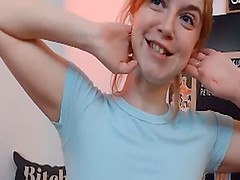 Red Head Hottie Sucks Toy Then Banged Herself