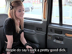 Khaya Peake demonstrates her amazing blowjob skills in the taxi