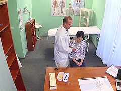 Lady D gets naked for the exam bu her doctor had a different idea