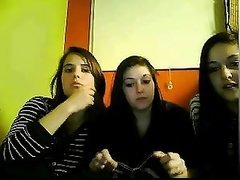 Sexy Brunette Babes Get Naughty In Front of a Webcam