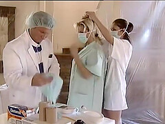 Two hot young female students at a doctor's appointment