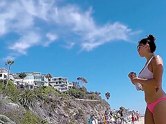 Schönes Höschen Deutsch Big Ass, wenn Sie an den Strand gehen