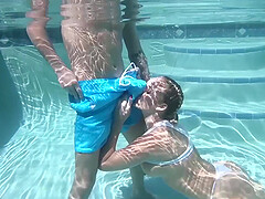 Amazing video of sexy girlfriend Alexis Monroe having sex in the pool