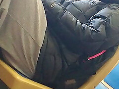 Two teens in the bus
