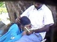 Amateur Indian MILF Sucks Cock Outdoors