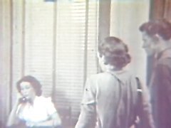 Busty Brunette Babe Gets Sixty-Nined in a Vintage Porn Scene