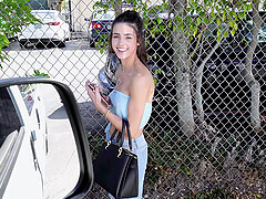 Small tits amateur chick Kylie Rocket takes money to have sex
