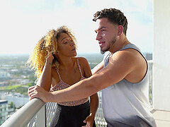Naughty mature Britney Amber sucks the same dick as Kiki Star