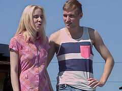 Adorable Isabel Sterov gets fucked on the floor by her boyfriend